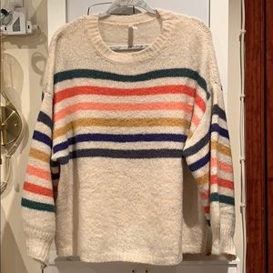 Colorful lines sweater